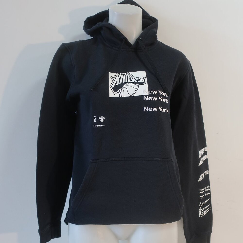 Mens Nike Nba Black White (Item-29) New York Knicks Graphic Hoodie Sweatshirt S
